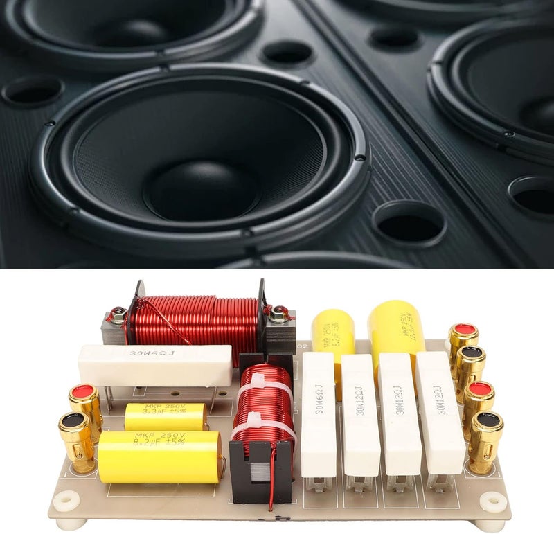 Dpofirs 2 Way Passive Crossover, Frequency Divider with High Power, Treble, 800W Audio Video Crossover Parts for Professional Conference Stage Speakers - Image 5